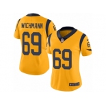 Women's Nike Los Angeles Rams #69 Cody Wichmann Limited Gold Rush NFL Jersey