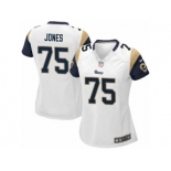 Women's Nike Los Angeles Rams #75 Deacon Jones Game White NFL Jersey