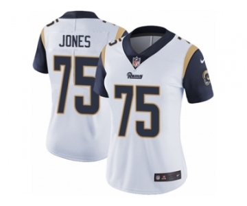 Women's Nike Los Angeles Rams #75 Deacon Jones Vapor Untouchable Limited White NFL Jersey