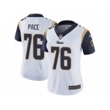 Women's Nike Los Angeles Rams #76 Orlando Pace Vapor Untouchable Limited White NFL Jersey