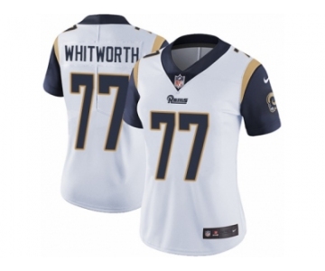 Women's Nike Los Angeles Rams #77 Andrew Whitworth Vapor Untouchable Limited White NFL Jersey