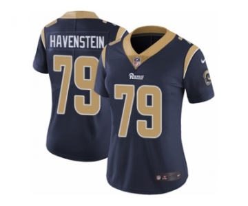 Women's Nike Los Angeles Rams #79 Rob Havenstein Vapor Untouchable Limited Navy Blue Team Color NFL Jersey