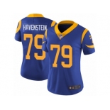 Women's Nike Los Angeles Rams #79 Rob Havenstein Vapor Untouchable Limited Royal Blue Alternate NFL Jersey