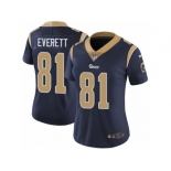 Women's Nike Los Angeles Rams #81 Gerald Everett Vapor Untouchable Limited Navy Blue Team Color NFL Jersey