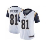 Women's Nike Los Angeles Rams #81 Gerald Everett Vapor Untouchable Limited White NFL Jersey