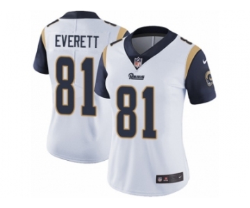 Women's Nike Los Angeles Rams #81 Gerald Everett Vapor Untouchable Limited White NFL Jersey