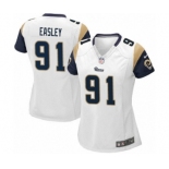 Women's Nike Los Angeles Rams #91 Dominique Easley Game White NFL Jersey