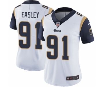 Women's Nike Los Angeles Rams #91 Dominique Easley White Vapor Untouchable Limited Player NFL Jersey