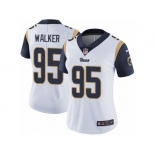 Women's Nike Los Angeles Rams #95 Tyrunn Walker Vapor Untouchable Limited White NFL Jersey