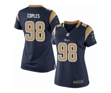 Women's Nike Los Angeles Rams #98 Quinton Coples Limited Navy Blue Team Color NFL Jersey