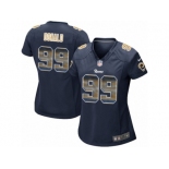 Women's Nike Los Angeles Rams #99 Aaron Donald Limited Navy Blue Strobe NFL Jersey