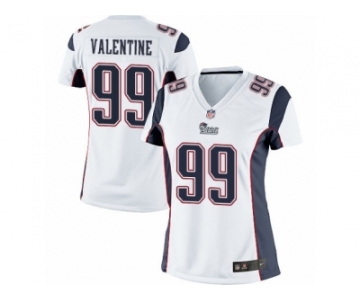 Women's Nike New England Patriots #99 Vincent Valentine Limited White NFL Jersey