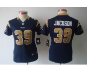 nike women nfl jerseys st. louis rams #39 jackson dk.blue[nike limited]