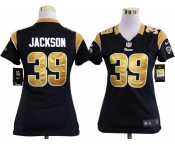 nike women nfl jerseys st. louis rams #39 jackson dk.blue[nike]