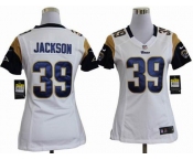 nike women nfl jerseys st. louis rams #39 jackson white[nike]