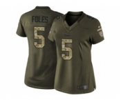 nike women nfl jerseys st. louis rams #5 foles army green[nike Limited Salute To Service]