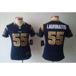 nike women nfl jerseys st. louis rams #55 laurinaitis dk.blue[nike limited]