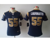 nike women nfl jerseys st. louis rams #55 laurinaitis dk.blue[nike limited]