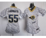 nike women nfl jerseys st. louis rams #55 laurinaitis [fem fan zebra]