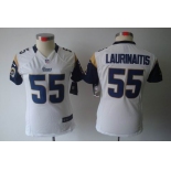 nike women nfl jerseys st. louis rams #55 laurinaitis white[nike limited]