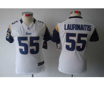 nike women nfl jerseys st. louis rams #55 laurinaitis white[nike limited]