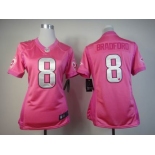 nike women nfl jerseys st. louis rams #8 bradford pink[nike love's]