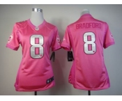 nike women nfl jerseys st. louis rams #8 bradford pink[nike love's]