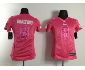 nike women nfl jerseys st. louis rams #8 bradford pink[nike]