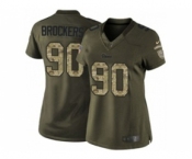 nike women nfl jerseys st. louis rams #90 brockers army green[nike Limited Salute To Service]