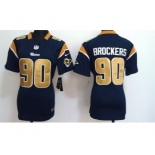 nike women nfl jerseys st. louis rams #90 brockers dk.blue[nike]