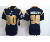 nike women nfl jerseys st. louis rams #90 brockers dk.blue[nike]