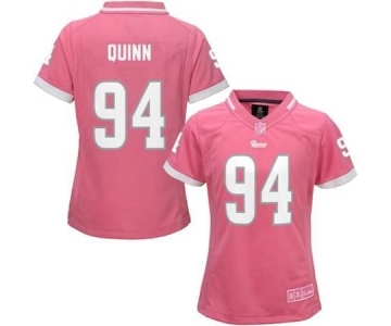 nike women nfl jerseys st. louis rams #94 quinn pink[nike 2015]