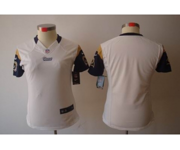 nike women nfl jerseys st louis rams blank white[nike limited]