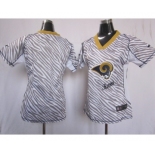 nike women nfl jerseys st. louis rams blank[fem fan zebra]