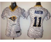 nike women nfl jerseys st.louis rams #11 austin[fem fan zebra]