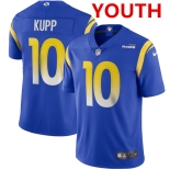 Youth Los Angeles Rams #10 Cooper Kupp 2020 Royal Vapor Limited Stitched NFL Jersey