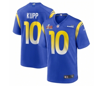 Youth Los Angeles Rams #10 Cooper Kupp Blue Nike Royal Super Bowl LVI Patch Jersey