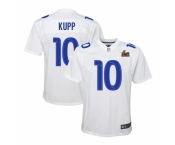 Youth Los Angeles Rams #10 Cooper Kupp White Nike Royal Super Bowl LVI Patch Jersey