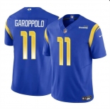 Youth Los Angeles Rams #11 Jimmy Garoppolo Blue 2024 F.U.S.E. Vapor Untouchable Football Stitched Jersey