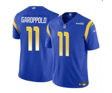 Youth Los Angeles Rams #11 Jimmy Garoppolo Blue 2024 F.U.S.E. Vapor Untouchable Football Stitched Jersey