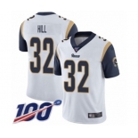 Youth Los Angeles Rams #32 Troy Hill White Vapor Untouchable Limited Player 100th Season Football Jersey