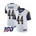 Youth Los Angeles Rams #44 Jacob McQuaide White Vapor Untouchable Limited Player 100th Season Football Jersey