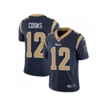 Youth Nike Los Angeles Rams #12 Brandin Cooks Navy Blue Team Color Stitched NFL Vapor Untouchable Limited Jersey