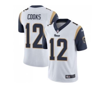 Youth Nike Los Angeles Rams #12 Brandin Cooks White Stitched NFL Vapor Untouchable Limited Jersey