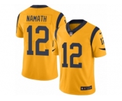 Youth Nike Los Angeles Rams #12 Joe Namath Limited Gold Rush NFL Jersey