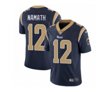 Youth Nike Los Angeles Rams #12 Joe Namath Vapor Untouchable Limited Navy Blue Team Color NFL Jersey