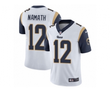 Youth Nike Los Angeles Rams #12 Joe Namath Vapor Untouchable Limited White NFL Jersey