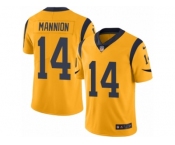 Youth Nike Los Angeles Rams #14 Sean Mannion Limited Gold Rush NFL Jersey