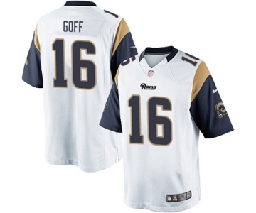 Youth Nike Los Angeles Rams #16 Jared Goff White NFL Jersey