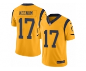 Youth Nike Los Angeles Rams #17 Case Keenum Limited Gold Rush NFL Jersey